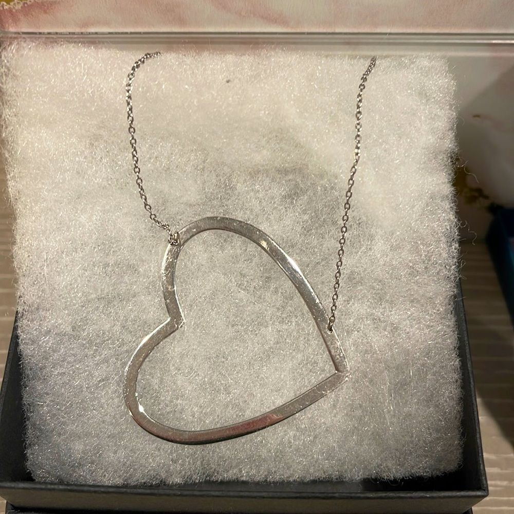 Large Open Heart Necklace
